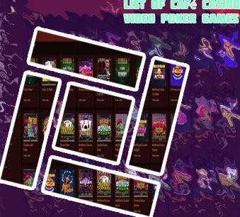 List of video poker games