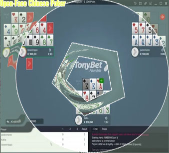 Open face chinese poker online for money