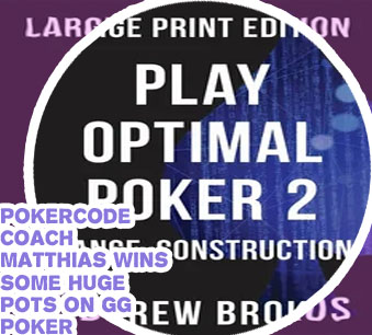 Play optimal poker pdf